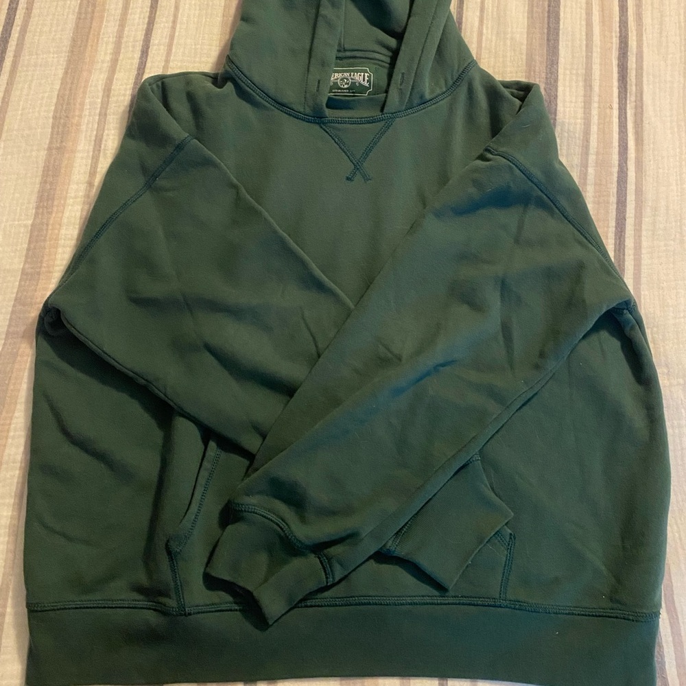 American Eagle Women’s Green Hoodie - Size small